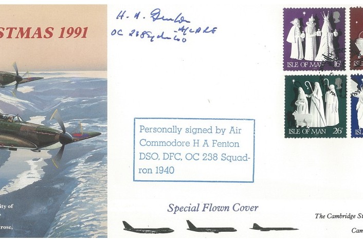 Battle of Britain cover Sgd H A Fenton a BoB pilot with 238 Sq