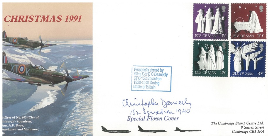 Battle of Britain cover Sgd E C Deansley a BoB pilot with 152 Sq