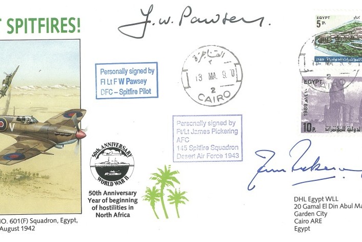 Battle of Britain cover Sgd the BoB pilot J Pickering and F W Pawsey