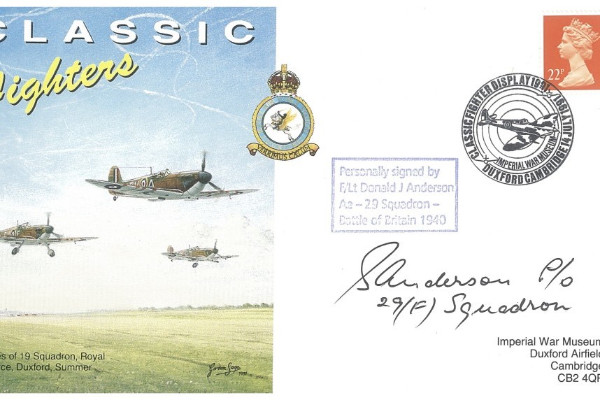 Battle of Britain cover Sgd BoB pilot with 29 Sq