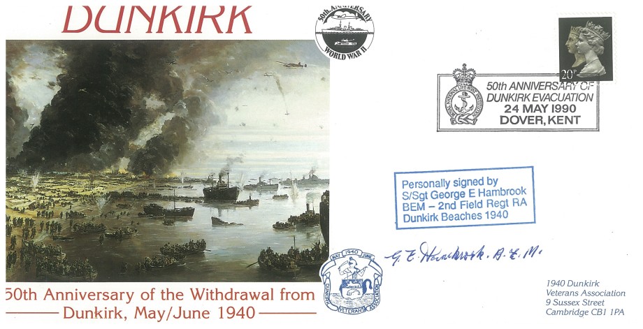 Dunkirk cover Sgd G E Hambrook