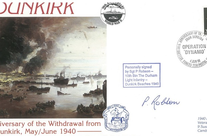 Dunkirk cover Sgd P Robson