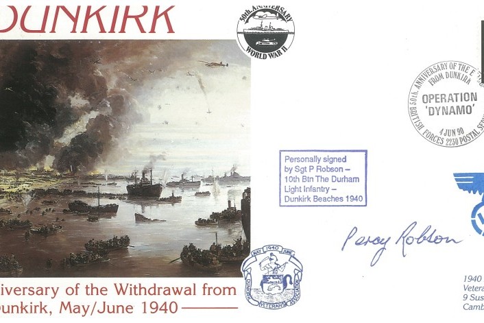 Dunkirk cover Sgd P Robson