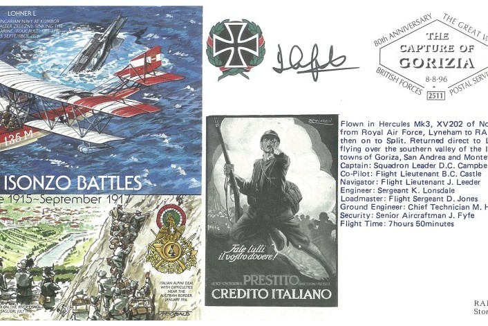 Isonzo Battles cover Sgd D C Campbell