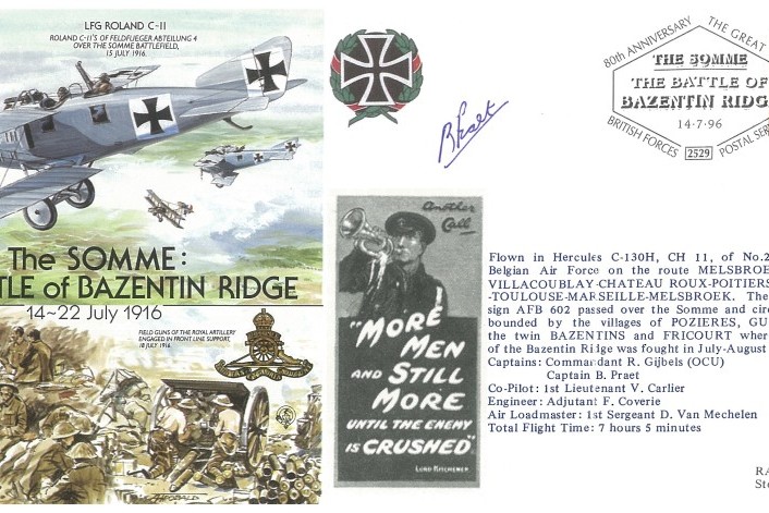 The Somme cover Bazentin Ridge Sgd B Praet