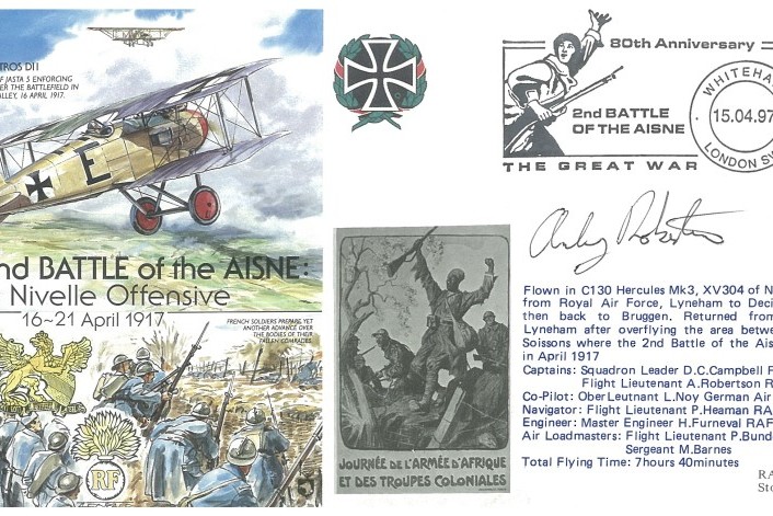 Battle of the Aisne cover Sgd A Robertson