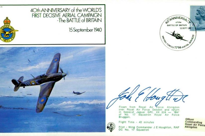 Battle of Britain cover Sgd J Houghton