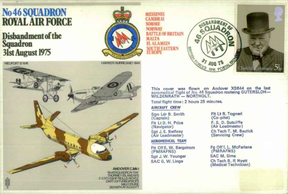 No 46 Squadron cover
