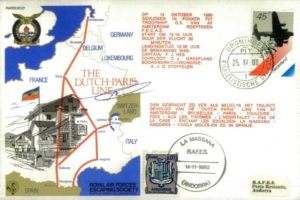 Dutch-Paris Line cover Sgd pilot