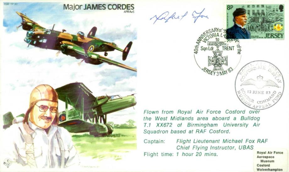 Major James Cordes the Test Pilot cover Sgd pilot M Fox