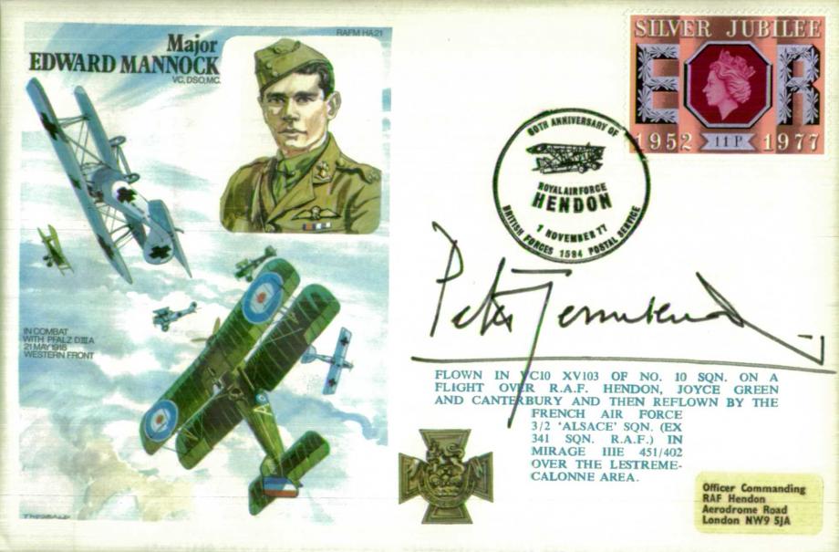 Major Edward Mannock VC cover Sgd P Townsend the BoB pilot