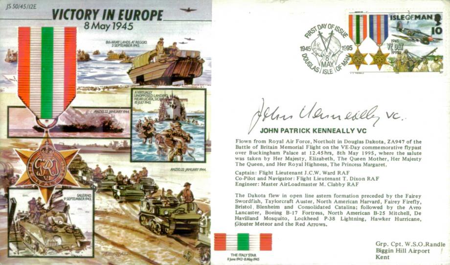 Victory in Europe cover Sgd J P Kenneally VC