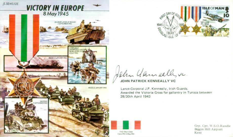 Victory in Europe cover Sgd J P Kenneally VC