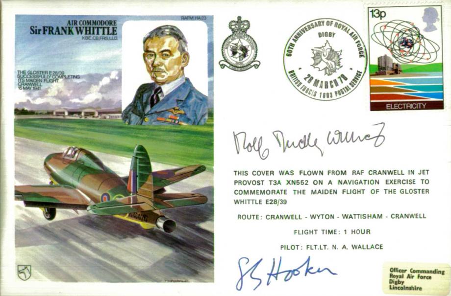 AC Sir Frank Whittle cover Sgd R Dudley-Williams and S Hooker