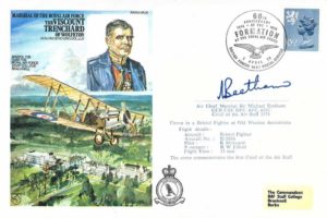 MRAF Viscount Trenchard cover Sgd Sir Michael Beetham