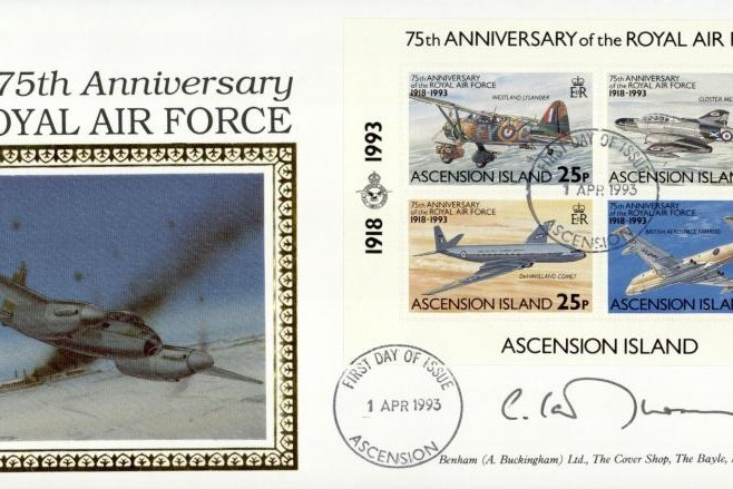 Ascension Island FDC Sgd AVM ACM Sir C J Thomson