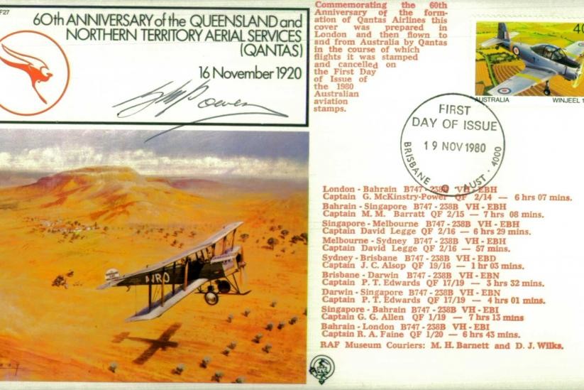 Qantas cover Sgd G McKinstry-Power