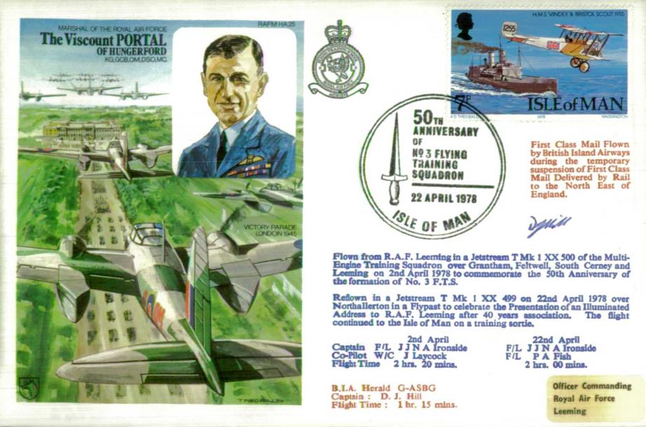 MRAF Viscount Portal cover Sgd D J Hill