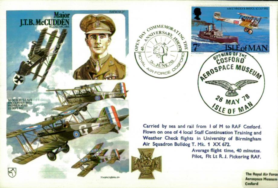 Major J.T.B McCudden VC cover