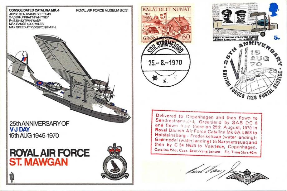 Anniversary of VJ Day cover Sgd Jensen