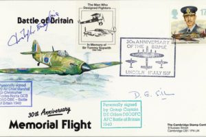Battle Of Britain Cover Signed BoB Pilots C Foxley-Norris And D E Gillam