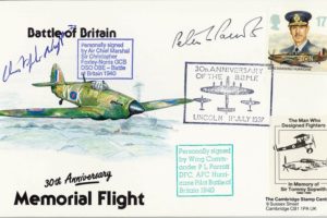 Battle Of Britain Cover Signed BoB Pilots C Foxley-Norris And P L Parrott
