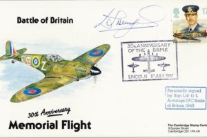 Battle Of Britain Cover Signed BoB Pilot D L Armitage