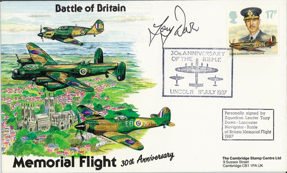 Battle Of Britain Cover Signed Tony Down BBMF