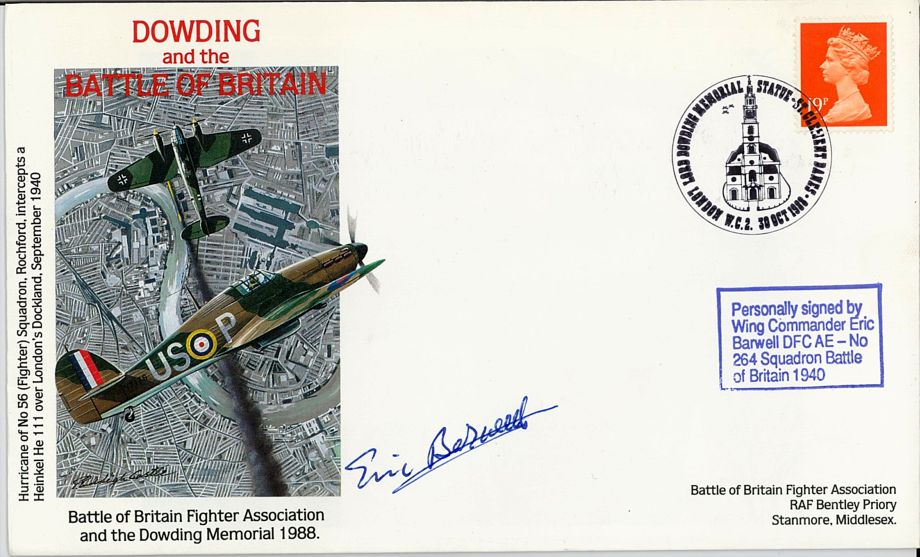 Battle of Britain Dowding Cover Signed R Brown A BoB Pilot