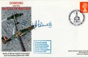 Battle of Britain Dowding Cover Signed A Windskill A BoB Pilot