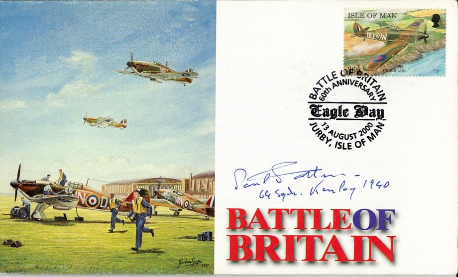 Battle Of Britain Cover Signed BoB Pilot H P F Patten