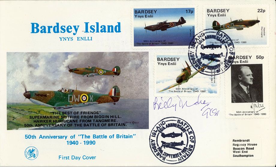 Battle of Britain Cover Signed BoB Pilot Billy Drake