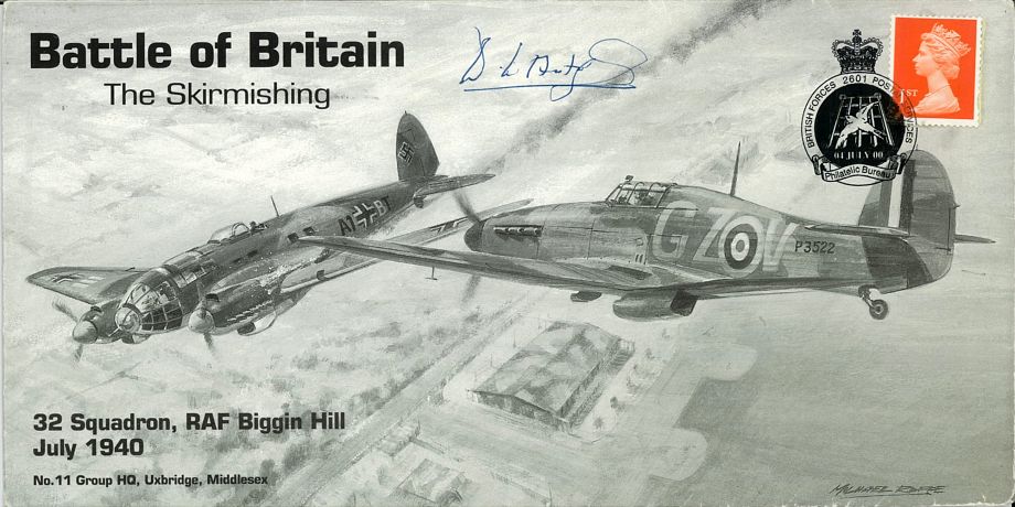 Battle Of Britain Cover Signed BoB Pilot D Armitage