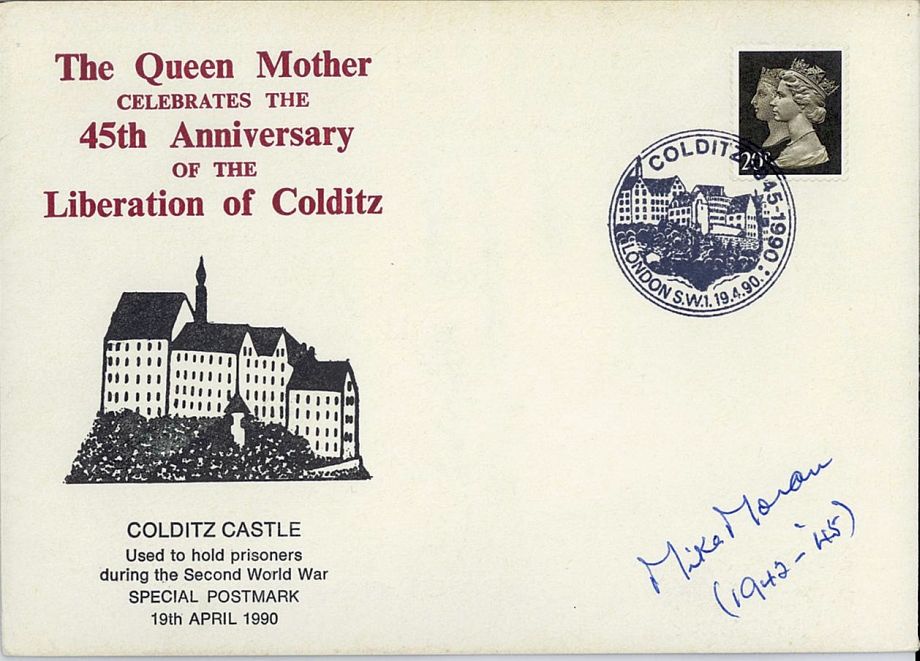 Colditz Cover Signed Mike Moran