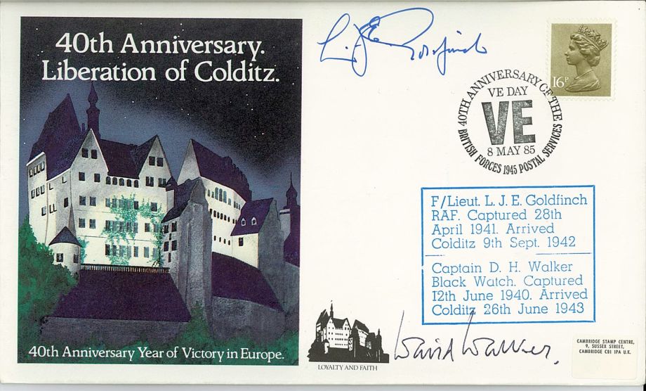 Colditz Cover Signed L J E Goldfinch And D H Walker