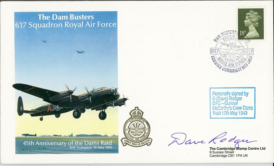 Dambuster Cover Signed Dave Rodger