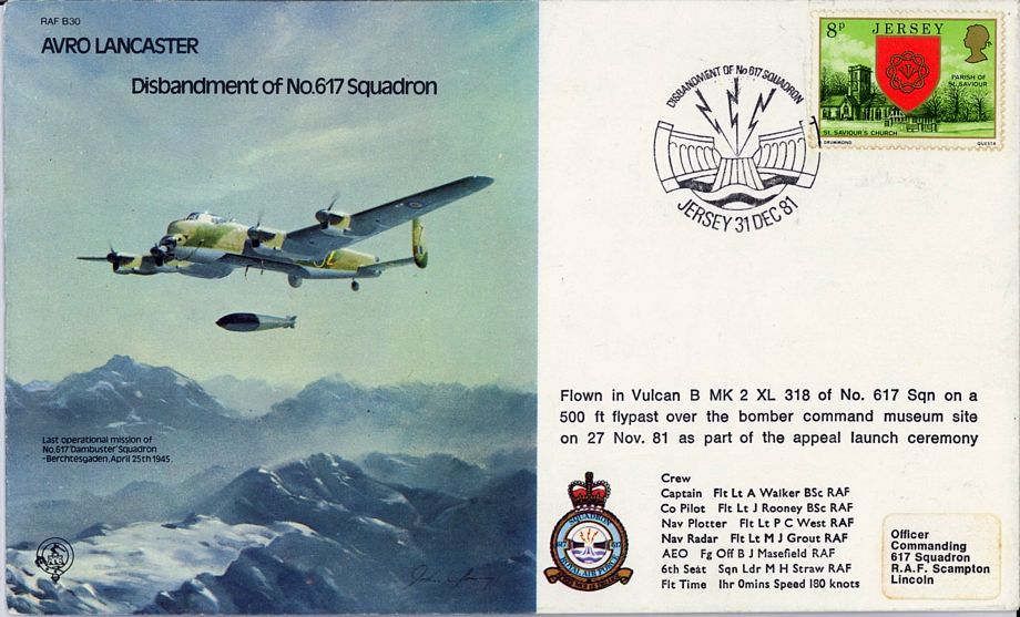 Dambusters 617 Cover Signed 4 Dambusters And 5 Others Of 617 Squadron