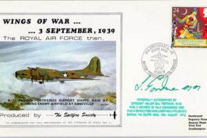 B-17 Flying Fortress Cover Signed Bill Portman