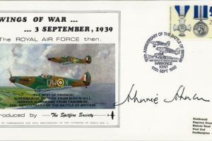 Battle Of Britain Cover Signed Johnnie Johnson