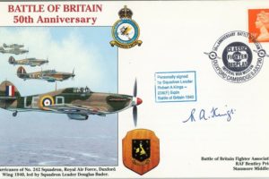 Battle Of Britain Cover Signed R A Kings