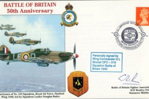 Battle Of Britain Cover Signed Sq L G L Sinclair