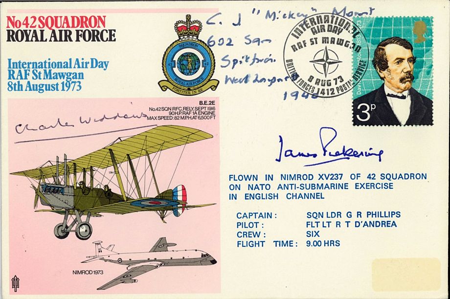 Battle Of Britain Cover Signed by 3 BoB Pilots