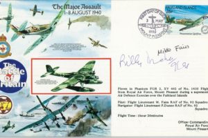 The Major Assault. 1-8 August 1940 Cover Signed BoB Pilot Billy Drake