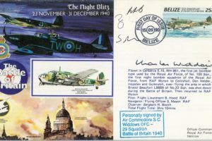 The Night Blitz - 23 November To 31 December 1940 Signed S C Widdows of 29 Squadron