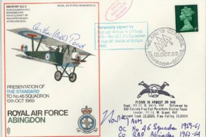 RAF Abingdon Cover Signed A Pond BoB And F Sowrey