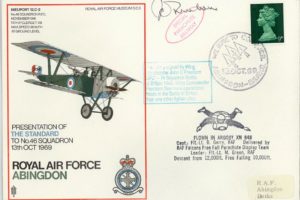 RAF Abingdon Cover Signed J C Freebom BoB