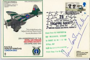 RAF Escaping Society Cover Signed Denis Crowley-Milling BoB