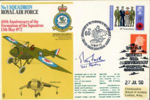 3 Squadron Cover Signed R C Ford A BoB Pilot With 41 Squadron