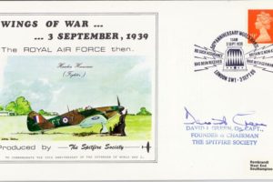 Spitfire Society Cover Signed David Green