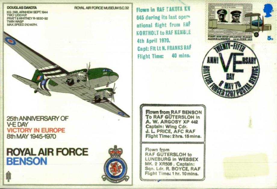Anniversary of VE Day cover
